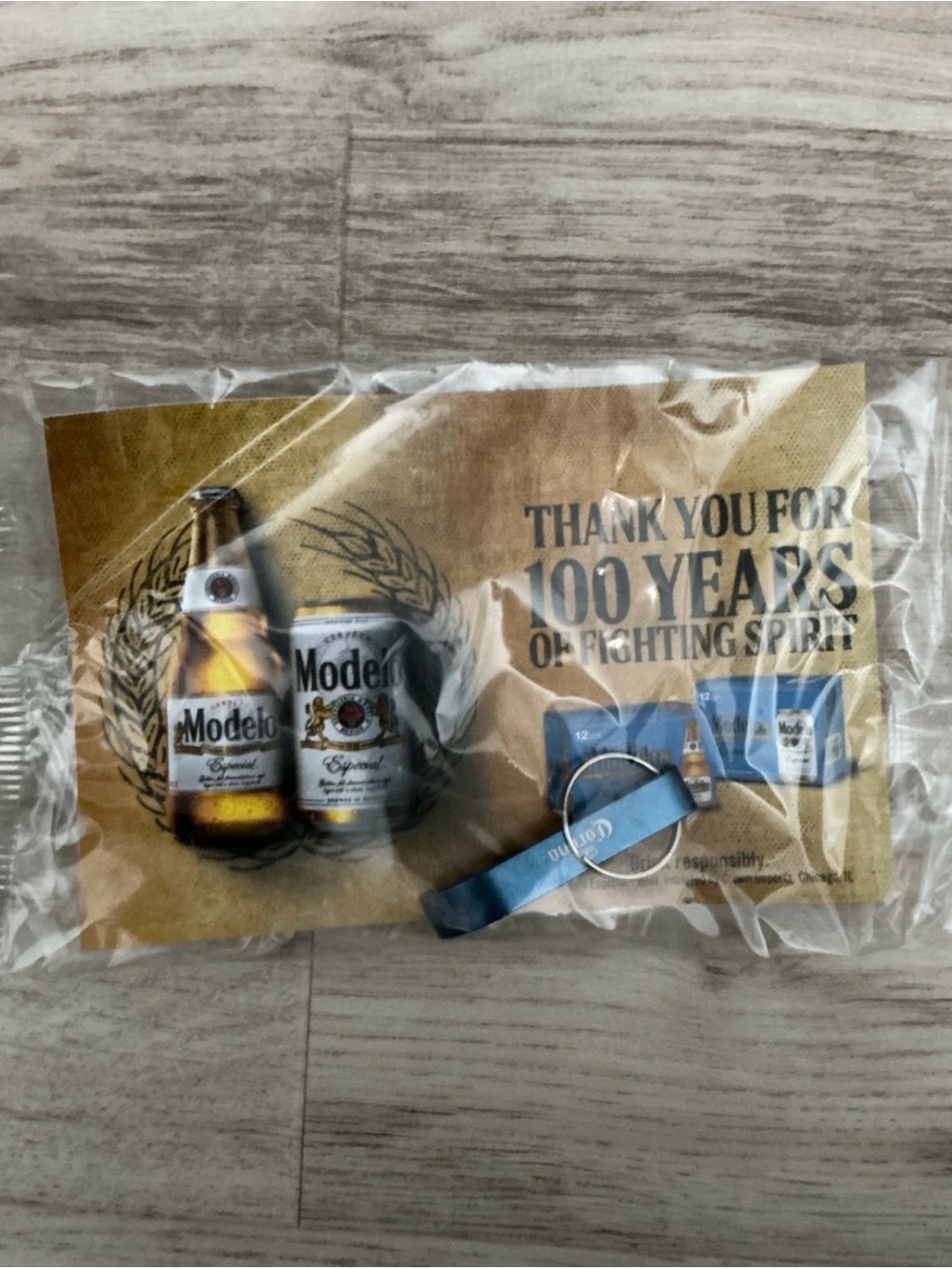 Corona Blue Bottle Opener keychain